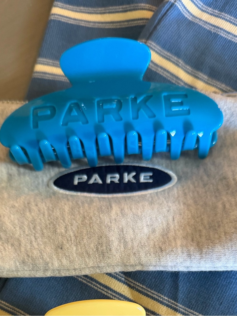 Parke Blue Hair Claw Clip - Bright Blue Everyday Grip